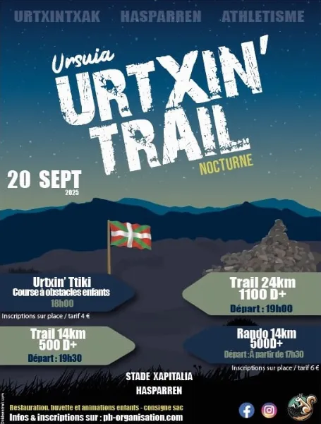 Urtxin trail à Hasparren