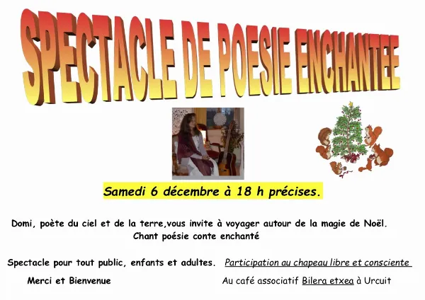 Spectacle de poésie enchantée