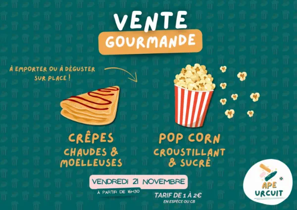 Vente de crêpes et de pop-corn