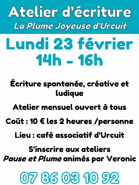 Atelier d'écriture créative