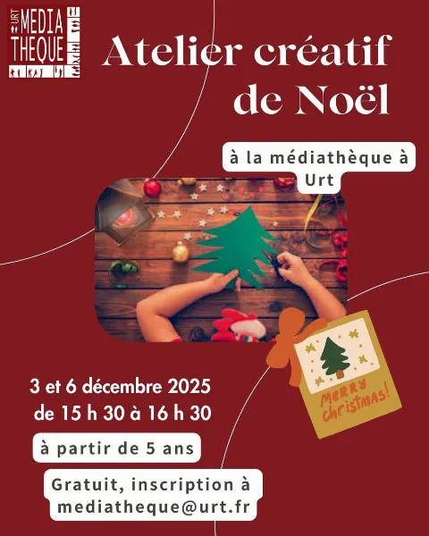 Atelier créatif à la médiathèque à Urt